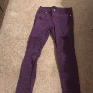 Purple women’s skinny pants